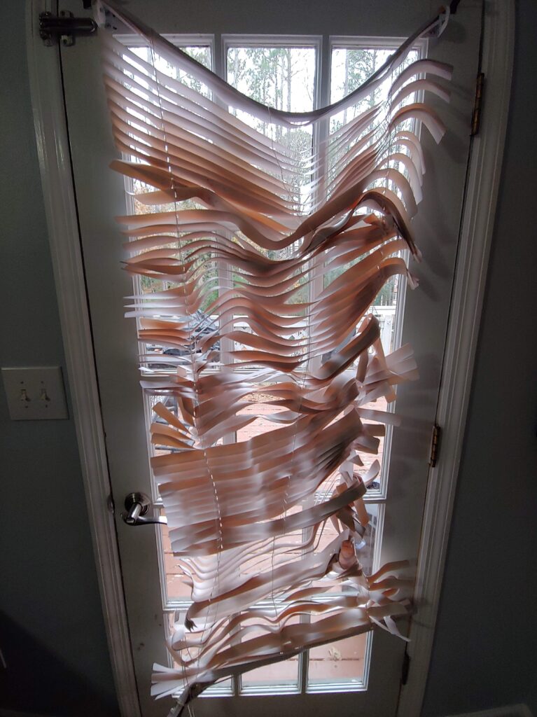 blinds damaged by thermal heat