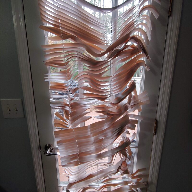 blinds damaged by thermal heat